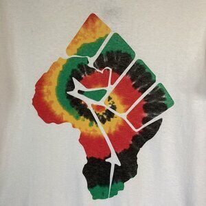 Hybrid Apparel Juniors Womens NWT Juneteenth Graphic Tee Short Sleeve Sh…